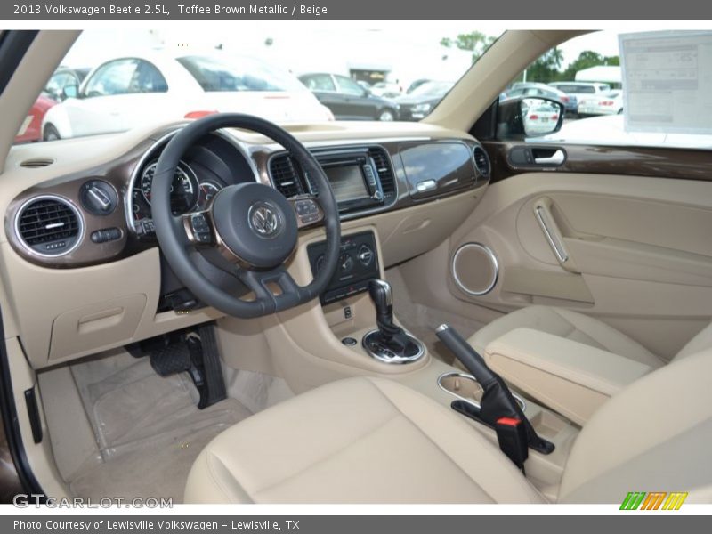 Toffee Brown Metallic / Beige 2013 Volkswagen Beetle 2.5L
