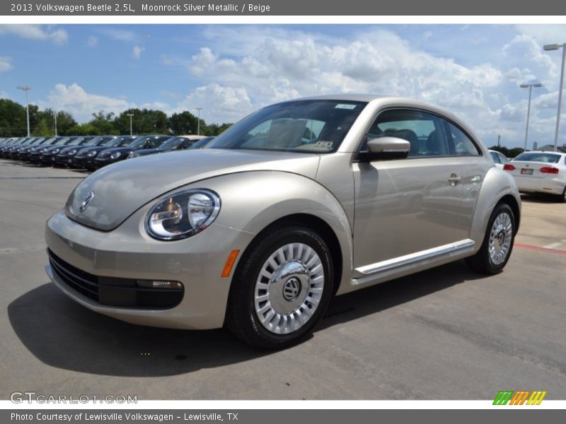 Moonrock Silver Metallic / Beige 2013 Volkswagen Beetle 2.5L