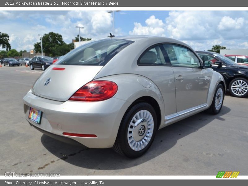 Moonrock Silver Metallic / Beige 2013 Volkswagen Beetle 2.5L