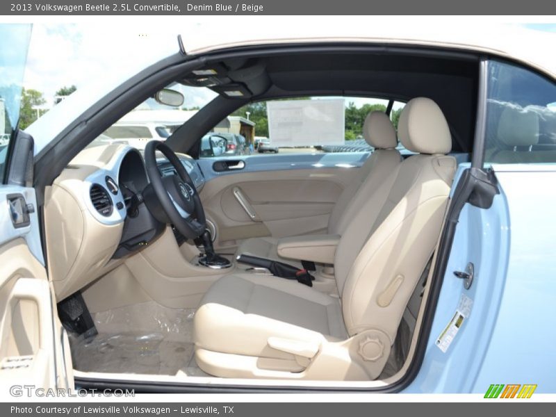 Denim Blue / Beige 2013 Volkswagen Beetle 2.5L Convertible
