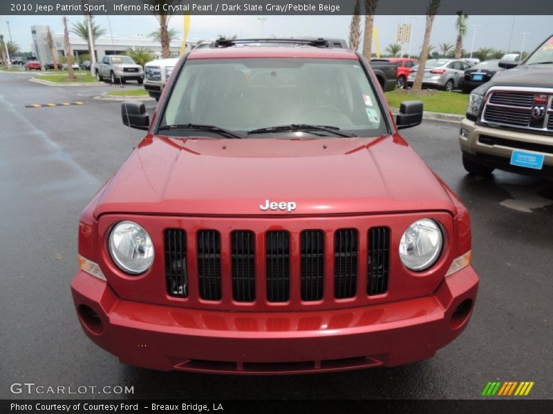 Inferno Red Crystal Pearl / Dark Slate Gray/Pebble Beige 2010 Jeep Patriot Sport