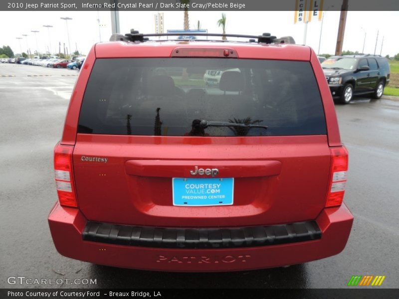 Inferno Red Crystal Pearl / Dark Slate Gray/Pebble Beige 2010 Jeep Patriot Sport