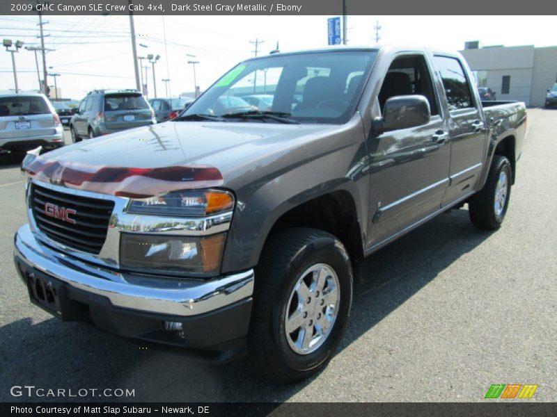 Dark Steel Gray Metallic / Ebony 2009 GMC Canyon SLE Crew Cab 4x4