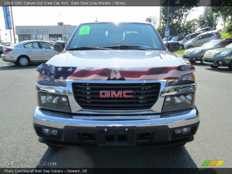 Dark Steel Gray Metallic / Ebony 2009 GMC Canyon SLE Crew Cab 4x4