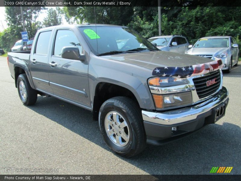 Dark Steel Gray Metallic / Ebony 2009 GMC Canyon SLE Crew Cab 4x4
