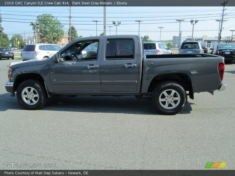Dark Steel Gray Metallic / Ebony 2009 GMC Canyon SLE Crew Cab 4x4