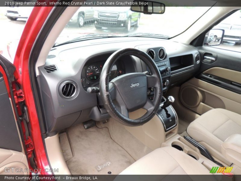 Inferno Red Crystal Pearl / Dark Slate Gray/Pebble Beige 2010 Jeep Patriot Sport