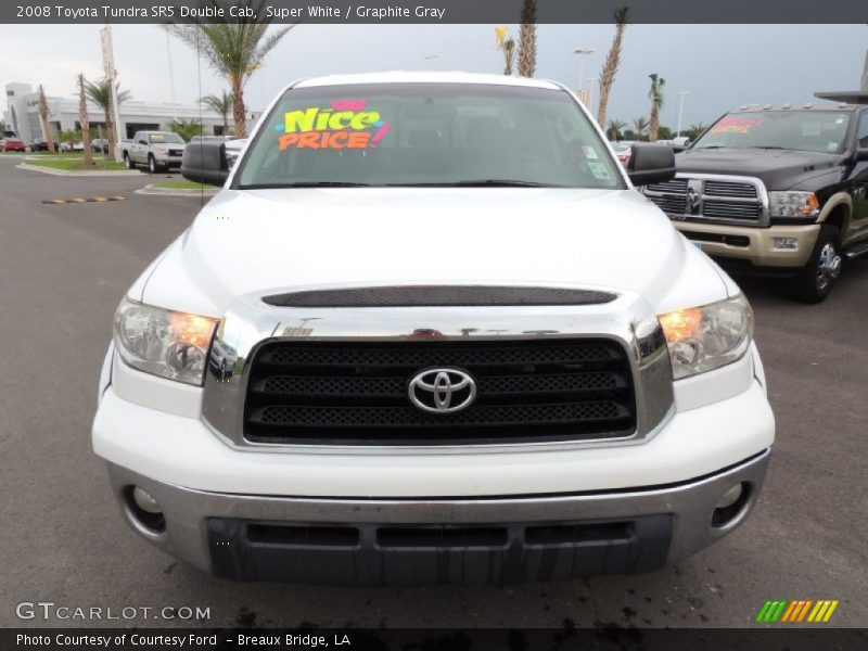 Super White / Graphite Gray 2008 Toyota Tundra SR5 Double Cab