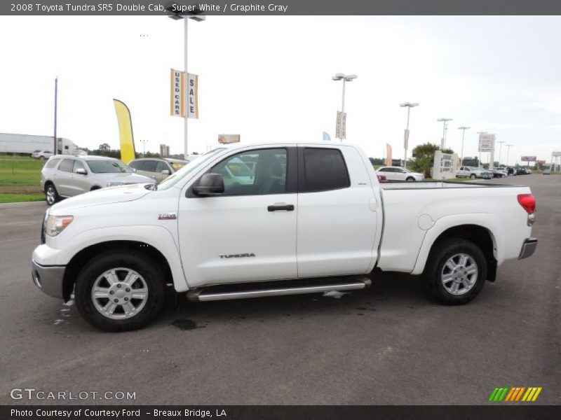 Super White / Graphite Gray 2008 Toyota Tundra SR5 Double Cab