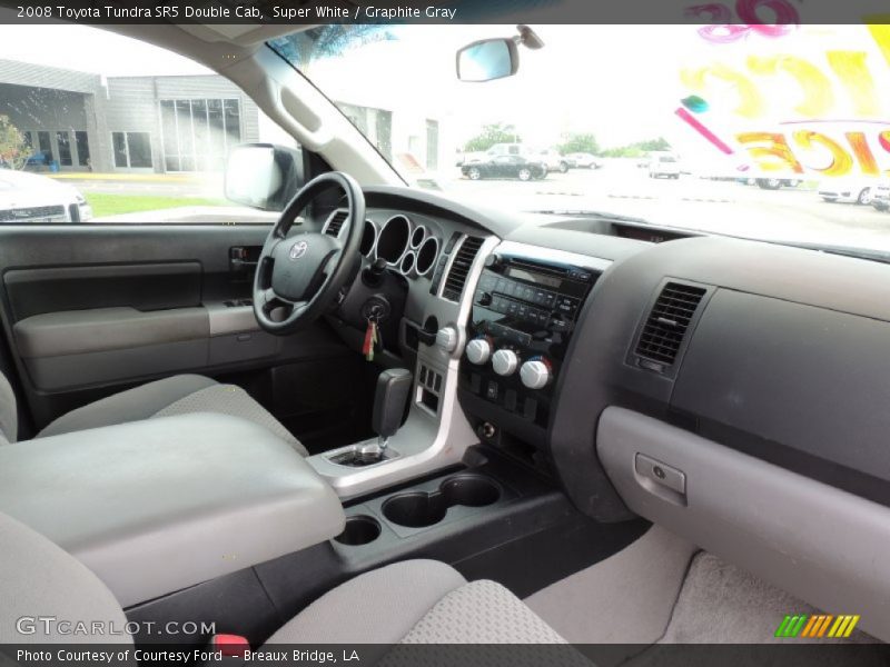 Super White / Graphite Gray 2008 Toyota Tundra SR5 Double Cab