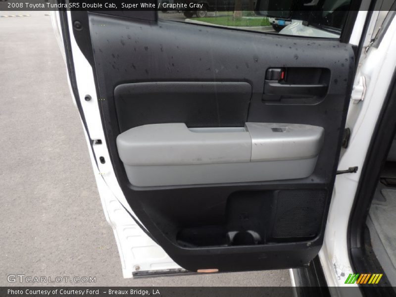 Super White / Graphite Gray 2008 Toyota Tundra SR5 Double Cab
