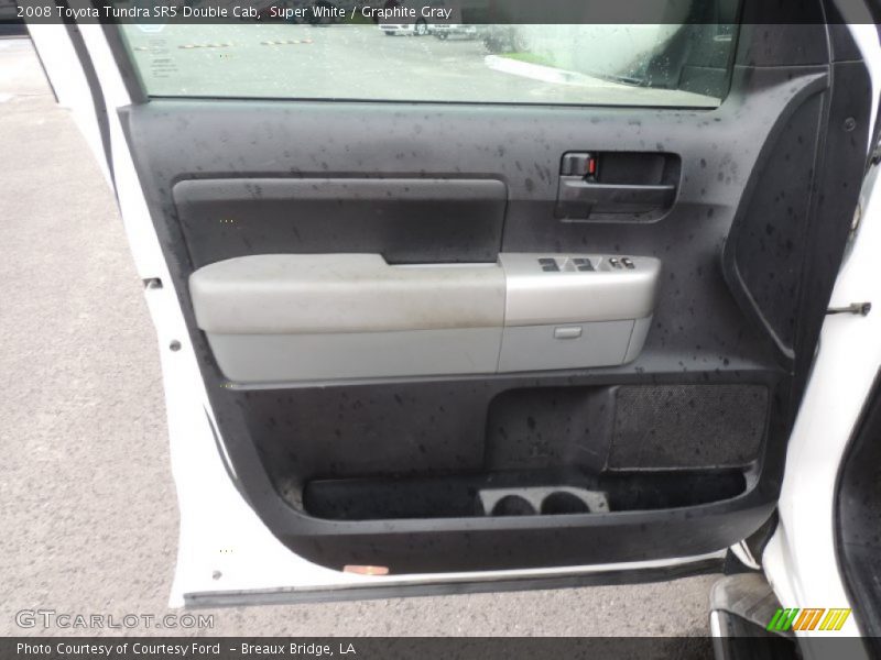 Super White / Graphite Gray 2008 Toyota Tundra SR5 Double Cab