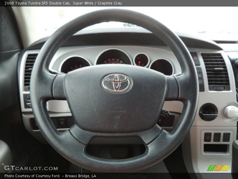 Super White / Graphite Gray 2008 Toyota Tundra SR5 Double Cab