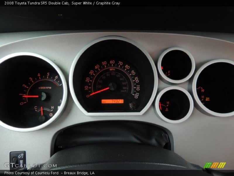 Super White / Graphite Gray 2008 Toyota Tundra SR5 Double Cab