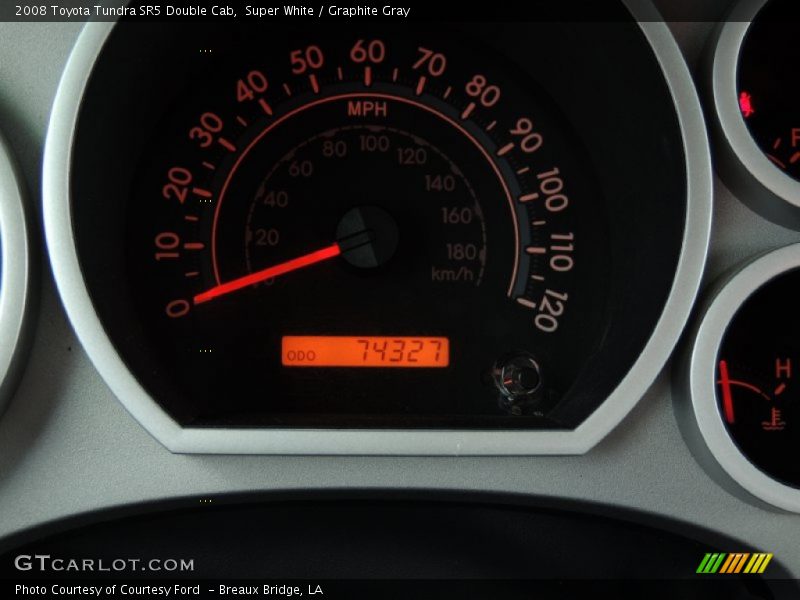 Super White / Graphite Gray 2008 Toyota Tundra SR5 Double Cab