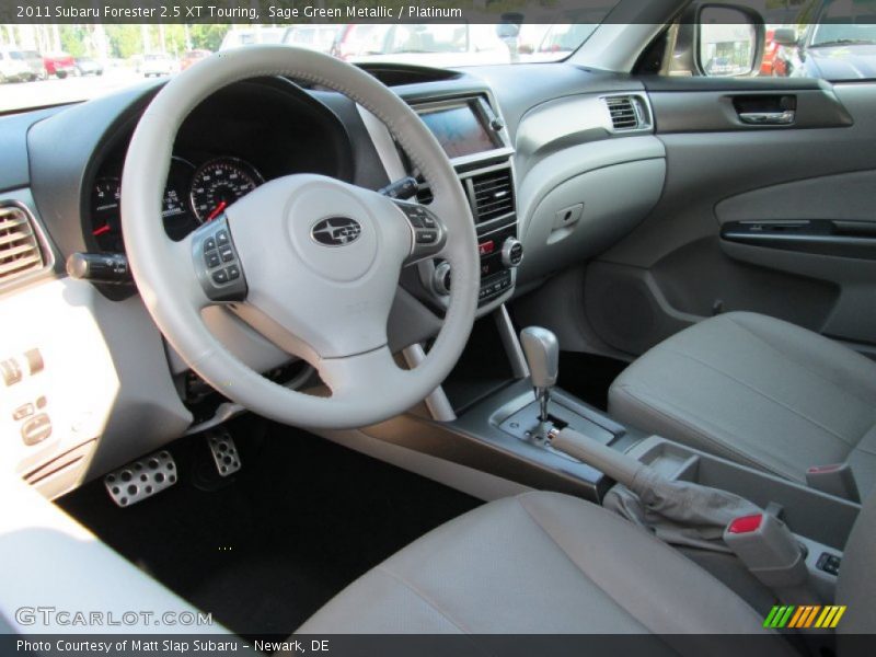 Sage Green Metallic / Platinum 2011 Subaru Forester 2.5 XT Touring