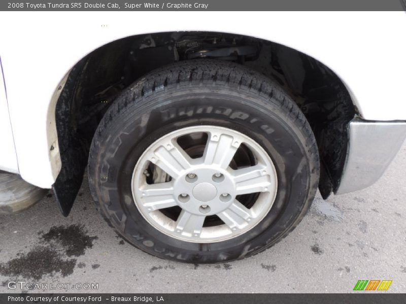 Super White / Graphite Gray 2008 Toyota Tundra SR5 Double Cab