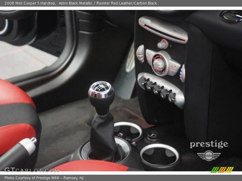 Astro Black Metallic / Rooster Red Leather/Carbon Black 2008 Mini Cooper S Hardtop