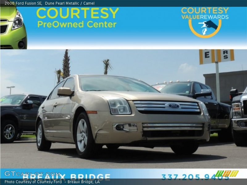 Dune Pearl Metallic / Camel 2008 Ford Fusion SE