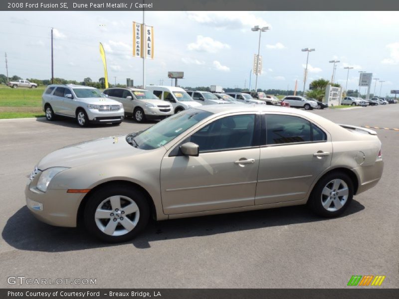 Dune Pearl Metallic / Camel 2008 Ford Fusion SE