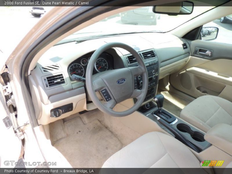 Dune Pearl Metallic / Camel 2008 Ford Fusion SE