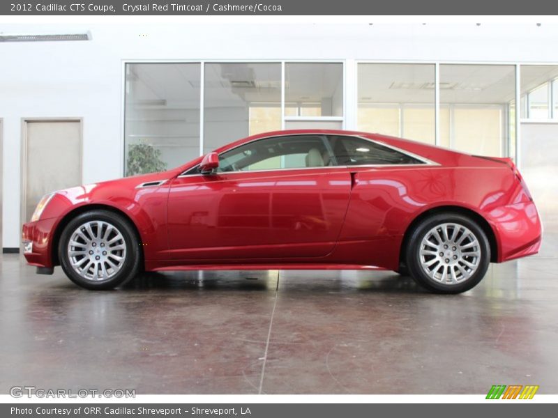 Crystal Red Tintcoat / Cashmere/Cocoa 2012 Cadillac CTS Coupe