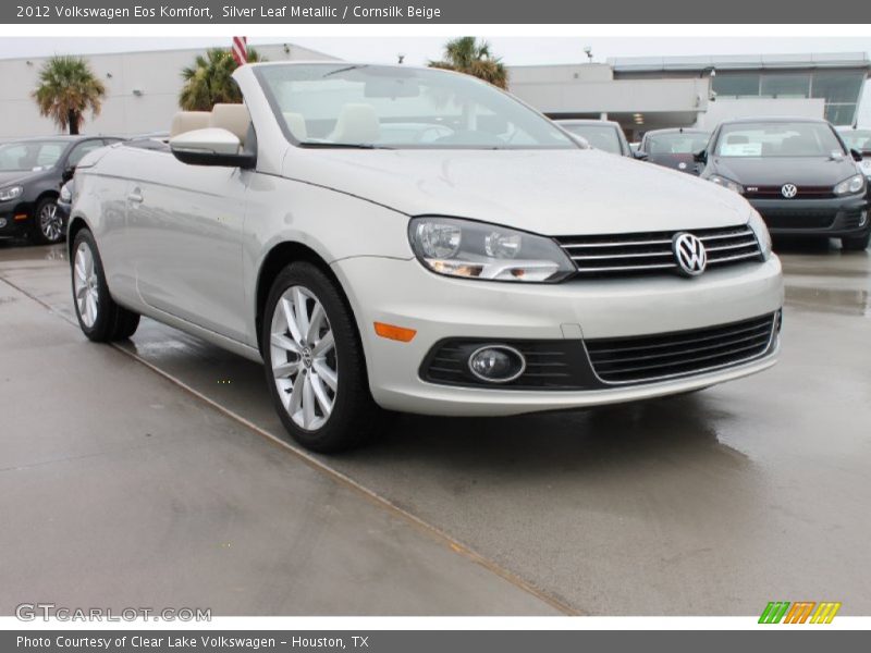 Silver Leaf Metallic / Cornsilk Beige 2012 Volkswagen Eos Komfort