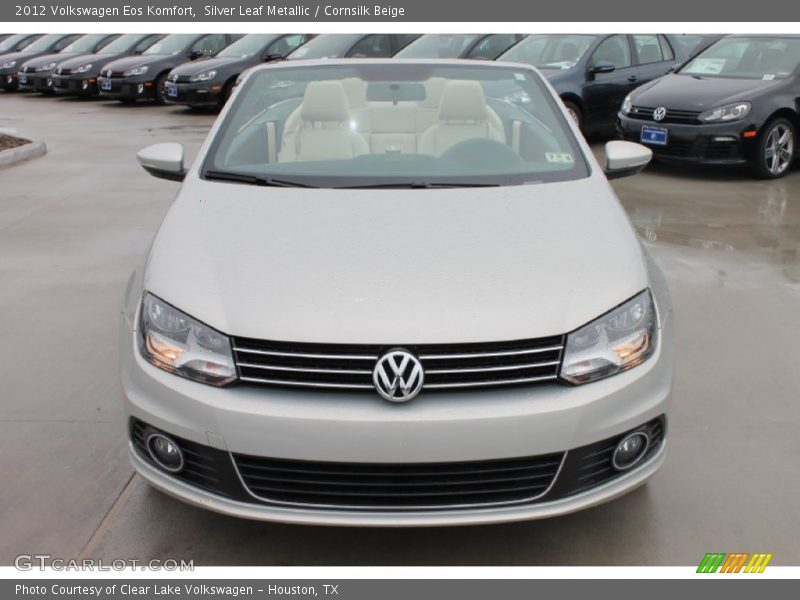 Silver Leaf Metallic / Cornsilk Beige 2012 Volkswagen Eos Komfort