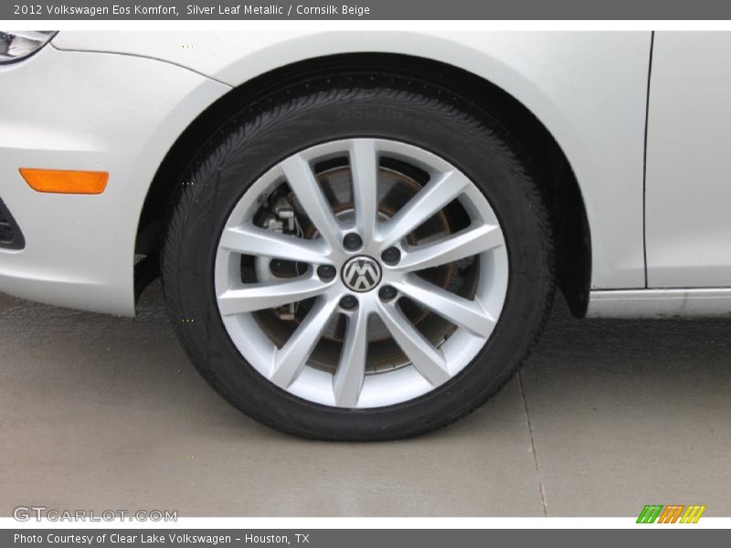 Silver Leaf Metallic / Cornsilk Beige 2012 Volkswagen Eos Komfort