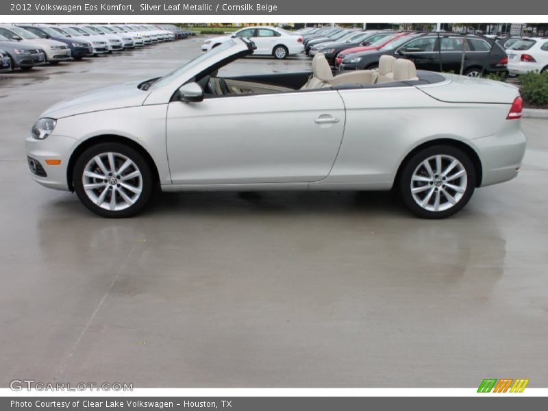 Silver Leaf Metallic / Cornsilk Beige 2012 Volkswagen Eos Komfort