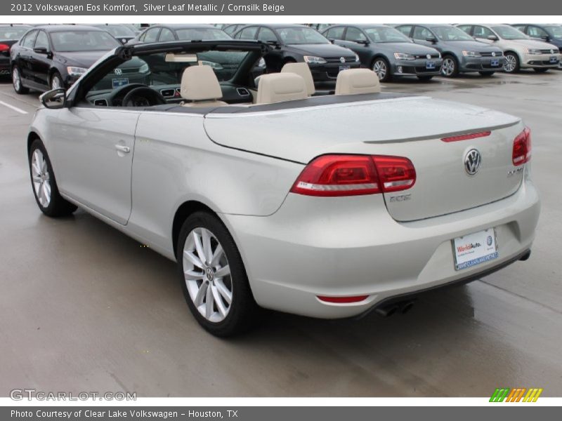 Silver Leaf Metallic / Cornsilk Beige 2012 Volkswagen Eos Komfort