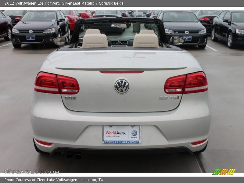 Silver Leaf Metallic / Cornsilk Beige 2012 Volkswagen Eos Komfort
