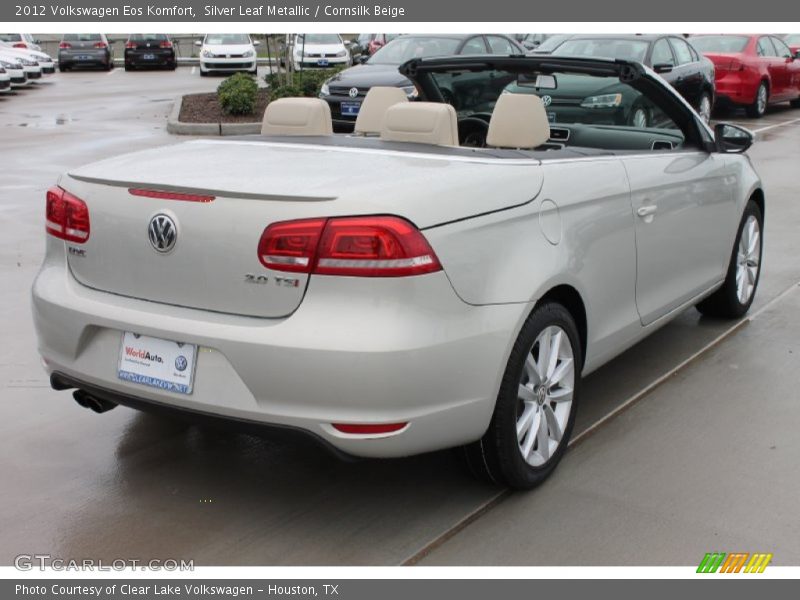 Silver Leaf Metallic / Cornsilk Beige 2012 Volkswagen Eos Komfort