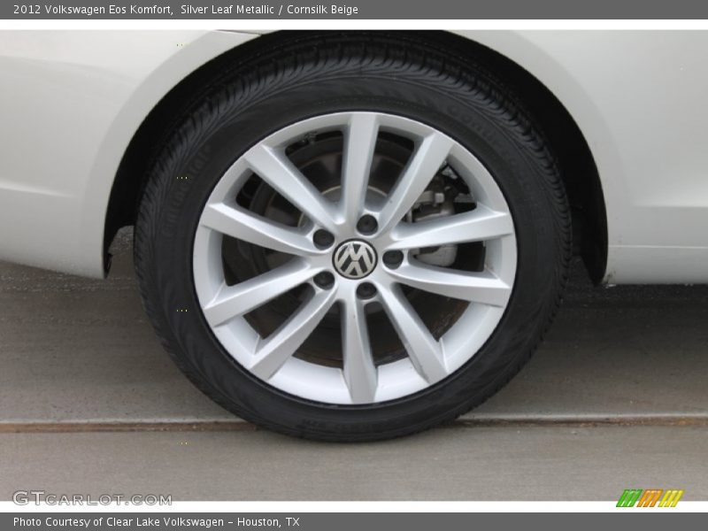 Silver Leaf Metallic / Cornsilk Beige 2012 Volkswagen Eos Komfort