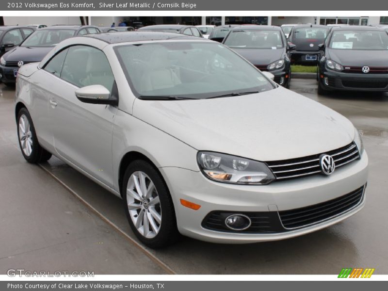 Silver Leaf Metallic / Cornsilk Beige 2012 Volkswagen Eos Komfort