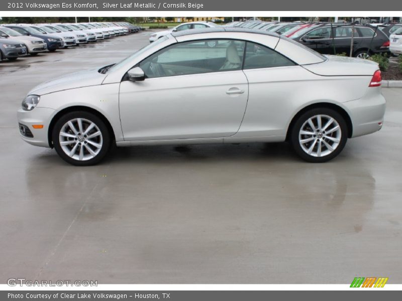 Silver Leaf Metallic / Cornsilk Beige 2012 Volkswagen Eos Komfort