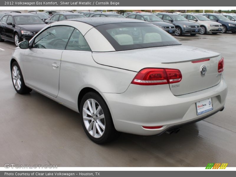 Silver Leaf Metallic / Cornsilk Beige 2012 Volkswagen Eos Komfort
