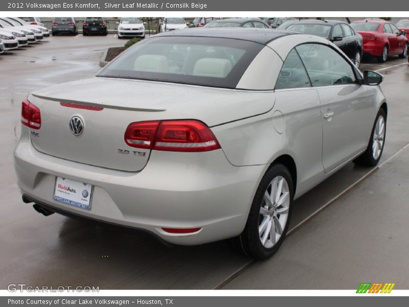 Silver Leaf Metallic / Cornsilk Beige 2012 Volkswagen Eos Komfort
