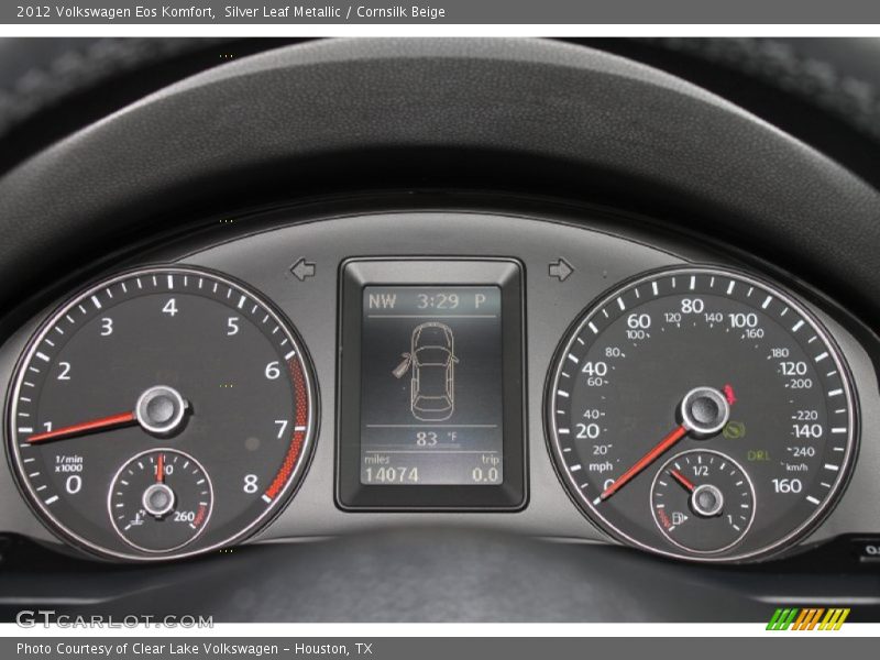 Silver Leaf Metallic / Cornsilk Beige 2012 Volkswagen Eos Komfort