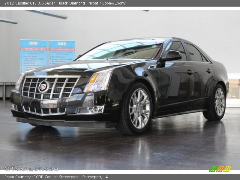 Black Diamond Tricoat / Ebony/Ebony 2012 Cadillac CTS 3.6 Sedan