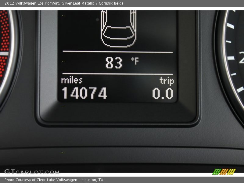 Silver Leaf Metallic / Cornsilk Beige 2012 Volkswagen Eos Komfort
