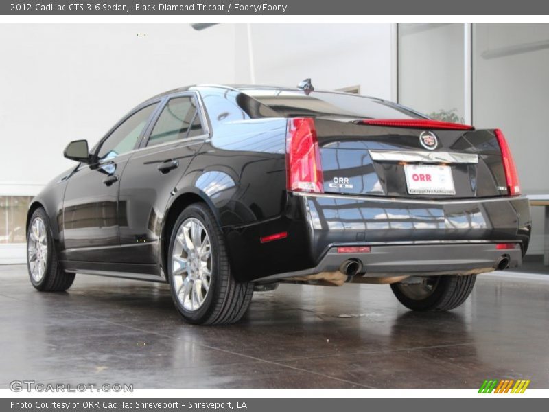 Black Diamond Tricoat / Ebony/Ebony 2012 Cadillac CTS 3.6 Sedan