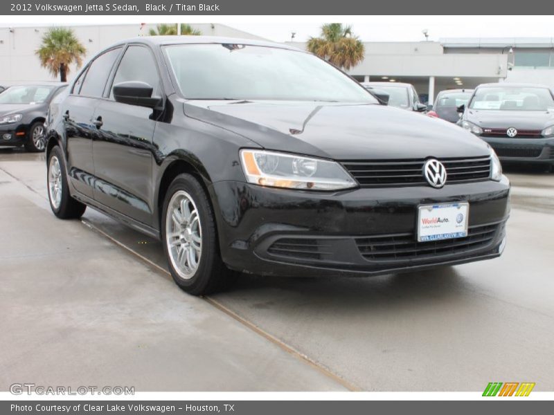 Black / Titan Black 2012 Volkswagen Jetta S Sedan