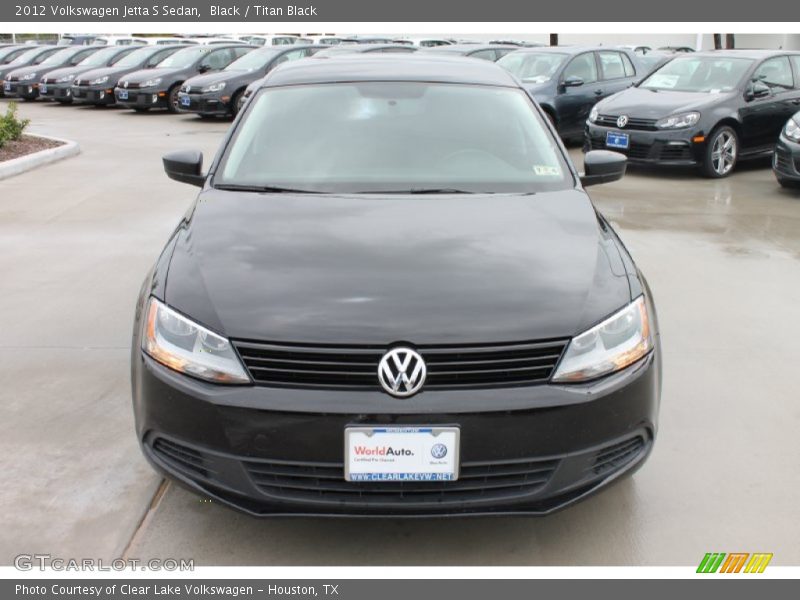Black / Titan Black 2012 Volkswagen Jetta S Sedan