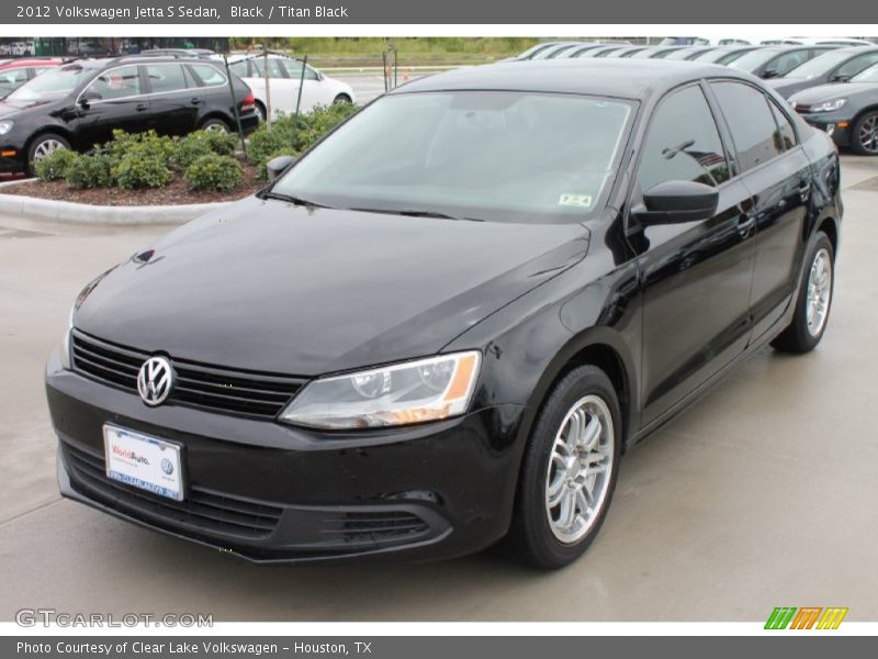 Black / Titan Black 2012 Volkswagen Jetta S Sedan