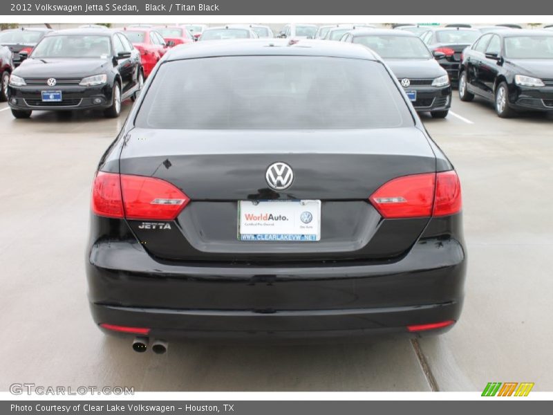 Black / Titan Black 2012 Volkswagen Jetta S Sedan