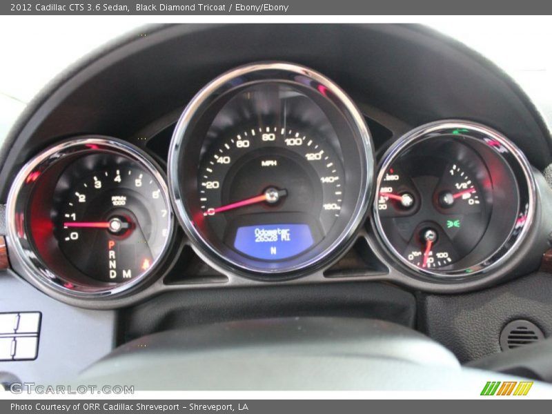 Black Diamond Tricoat / Ebony/Ebony 2012 Cadillac CTS 3.6 Sedan