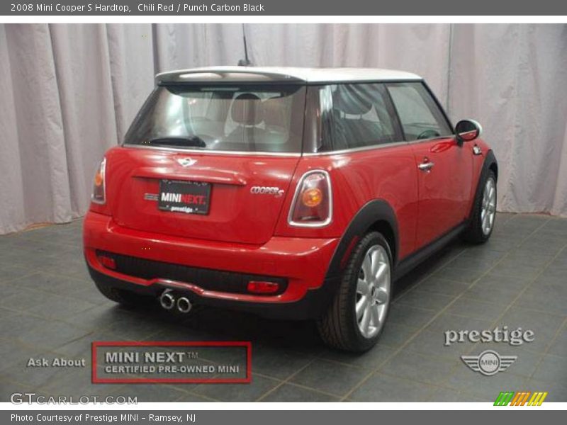 Chili Red / Punch Carbon Black 2008 Mini Cooper S Hardtop