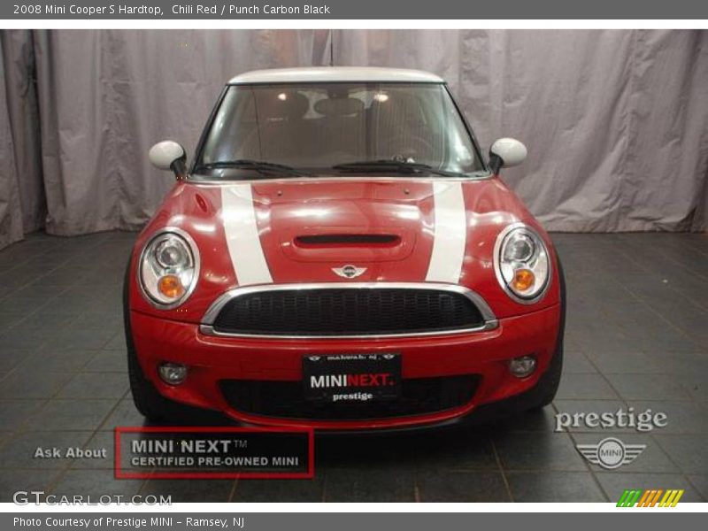 Chili Red / Punch Carbon Black 2008 Mini Cooper S Hardtop