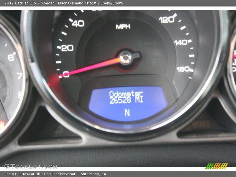 Black Diamond Tricoat / Ebony/Ebony 2012 Cadillac CTS 3.6 Sedan